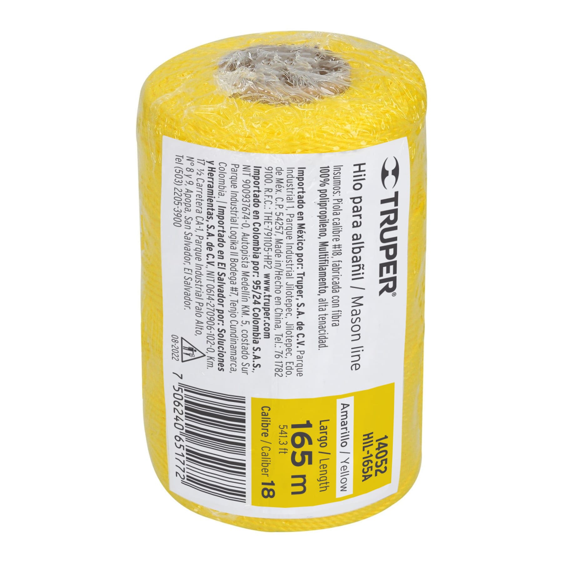 Carrete con 165 m de hilo para albañil amarillo, TRUPER - Imagen 3