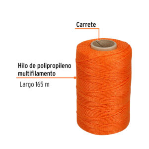 Alternative view of Carrete con 165 m de hilo para albañil naranja, TRUPER