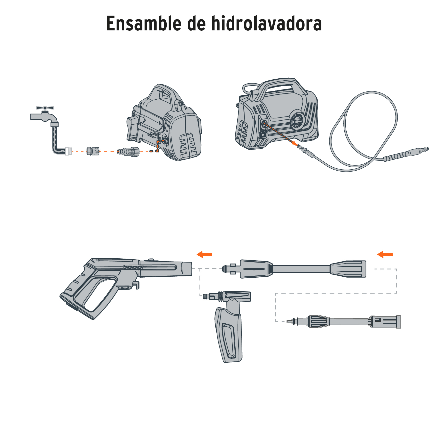 Hidrolavadora eléctrica compacta 1600 PSI, TRUPER - Imagen 4