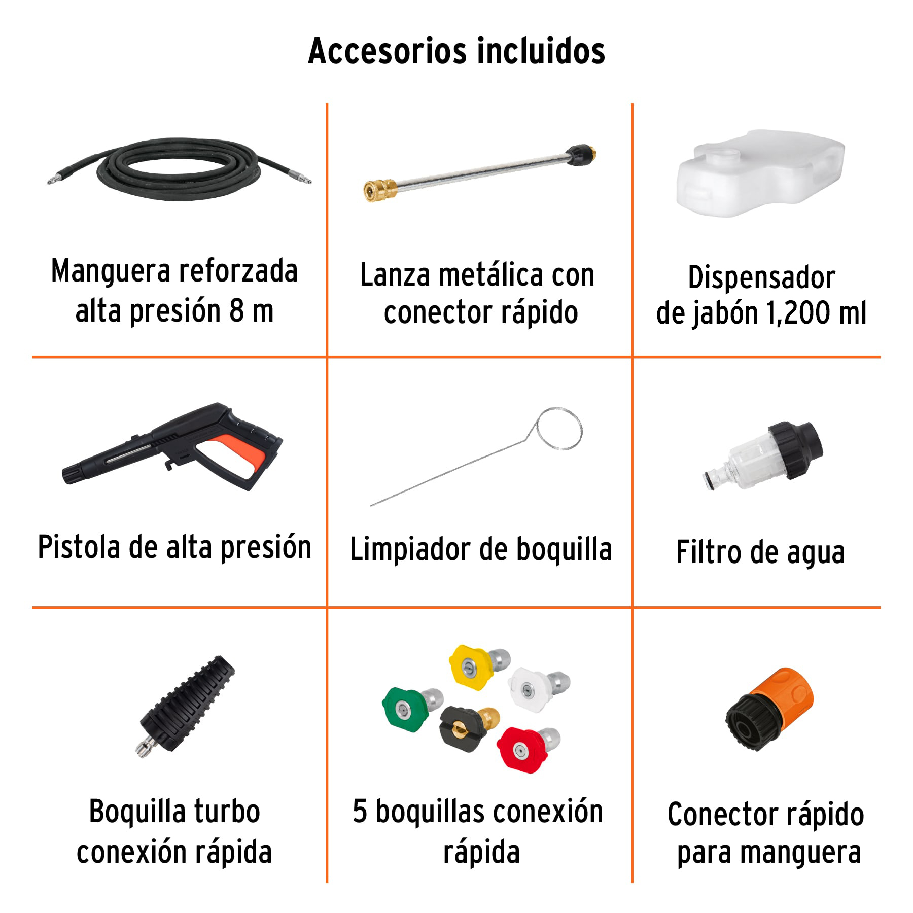 Hidrolavadora eléctrica,2000 PSI, motor de inducción, EXPERT - Imagen 3