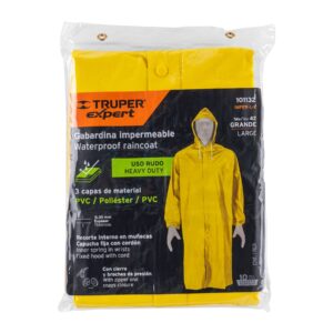 Gabardina impermeable triple capa, talla G, TRUPER EXPERT - Imagen 4