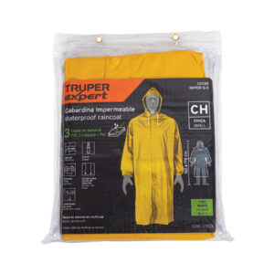 Gabardina impermeable triple capa, talla CH, TRUPER EXPERT - Imagen 4