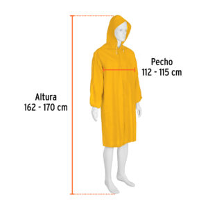 Gabardina impermeable triple capa, talla CH, TRUPER EXPERT - Imagen 3