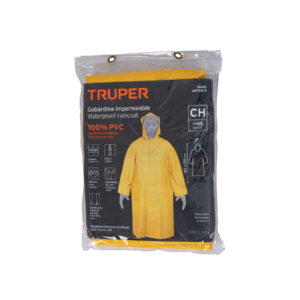 Gabardina impermeable doble capa, talla CH, TRUPER - Imagen 4
