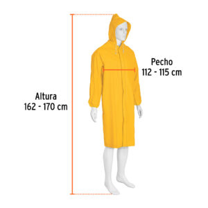 Gabardina impermeable doble capa, talla CH, TRUPER - Imagen 3