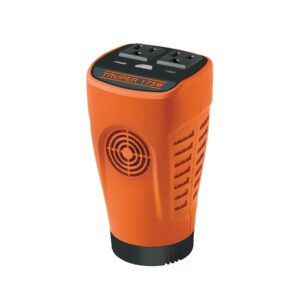 Inversor de corriente 175 W, vaso, puertos USB A y C, TRUPER