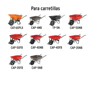 Chumaceras para carretillas de 1 llanta EXPERT/TRUPER/PRETUL - Imagen 3