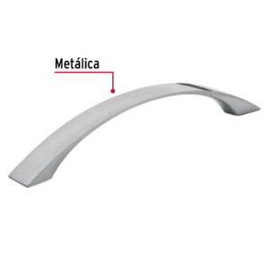 Alternative view of Jaladera de 128mm, línea Moderna, níquel, HERMEX