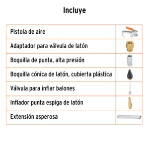 Alternative view of Juego pistola sopleteadora,2 boquillas,4 accesorios, TRUPER