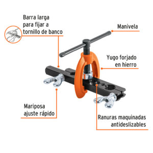 Alternative view of Avellanador para tubo, ajustable de 3/16' a 5/8', TRUPER