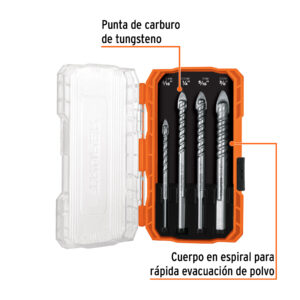 Alternative view of Juego de 4 brocas para vidrio y azulejo, TRUPER EXPERT