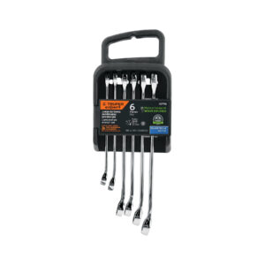 Juego de 6 llaves combinadas extralargas pulidas mm, EXPERT