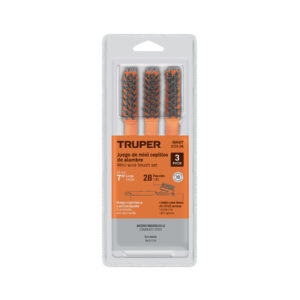 Alternative view of Juego de 3 minicepillos, 28 pinceles acero inoxidable,TRUPER