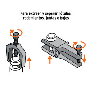 Juego de extractores para rótulas, 5 piezas, TRUPER - Imagen 3