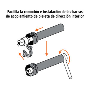 Extractor p/tirante interior (bieleta de dirección), TRUPER - Imagen 3