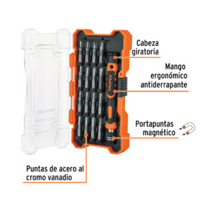 Alternative view of Desarmador de precisión con 16 puntas intercambiables