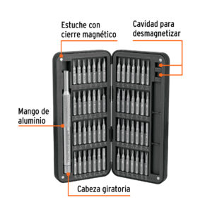 Alternative view of Desarmador de precisión con 56 puntas intercambiables,EXPERT