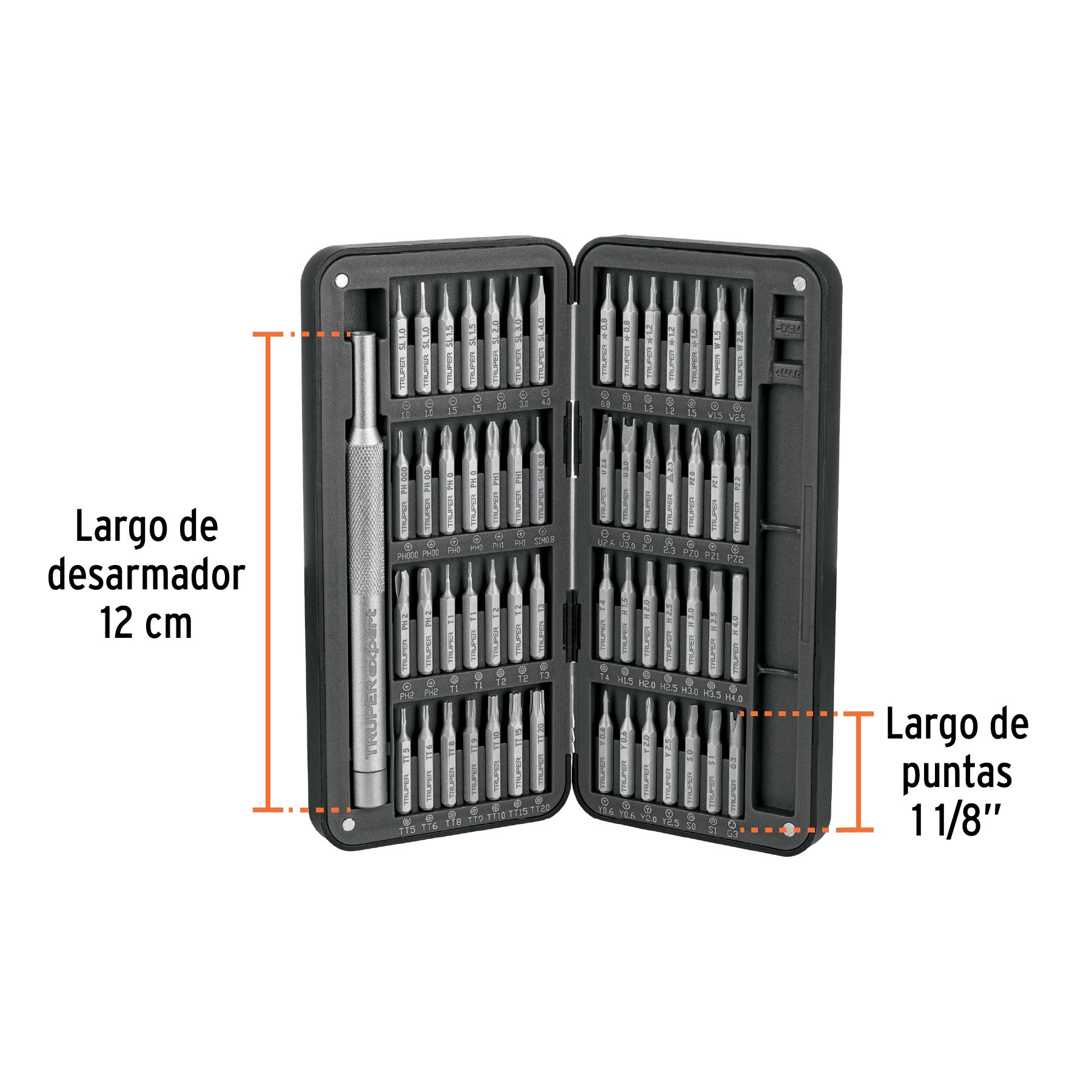 Desarmador de precisión con 56 puntas intercambiables,EXPERT - Imagen 3