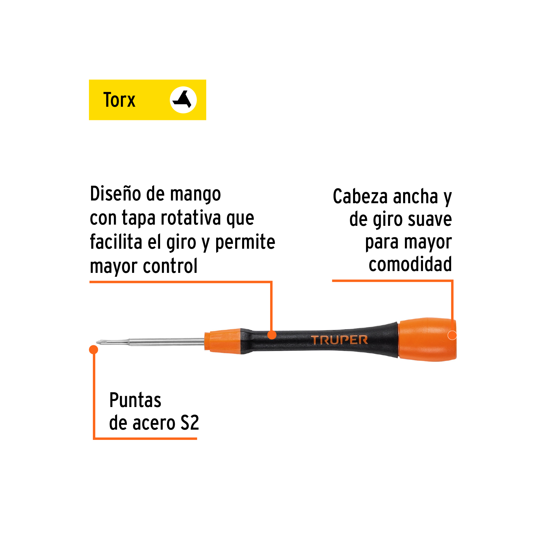 Desarmador de precisión punta triwing Y000 mango ergonómico - Imagen 2