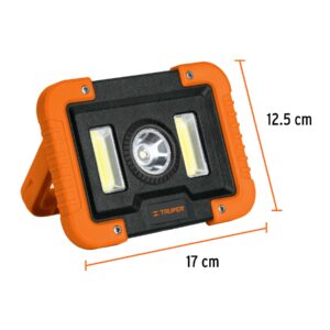 Lámpara LED 1000 lm de trabajo, recargable, TRUPER - Imagen 5