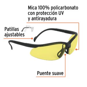 Alternative view of Lentes de seguridad ámbar, TRUPER Vision