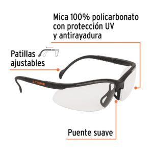 Alternative view of Lentes de seguridad transparentes con antiempaño, Vision