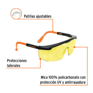 Alternative view of Lentes de seguridad ajustables ámbar, TRUPER CLASSIC
