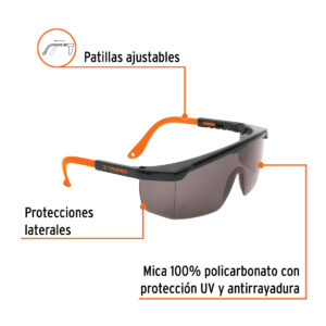 Alternative view of Lentes de seguridad ajustables grises, TRUPER Classic