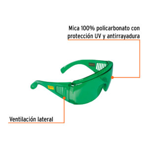 Alternative view of Lentes de seguridad para láser verde, TRUPER