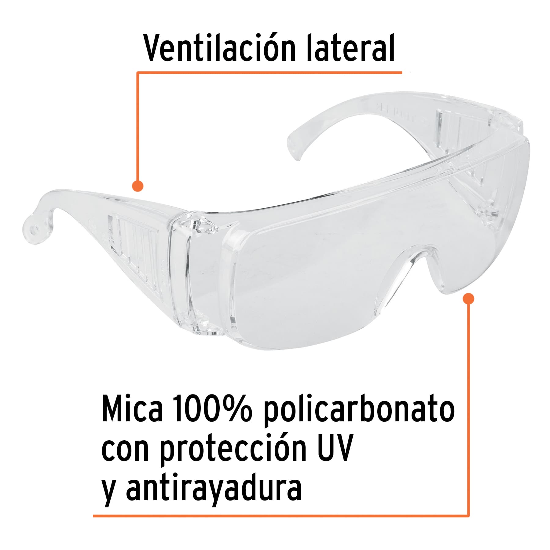 Lentes de seguridad transparentes, TRUPER Safe - Imagen 2