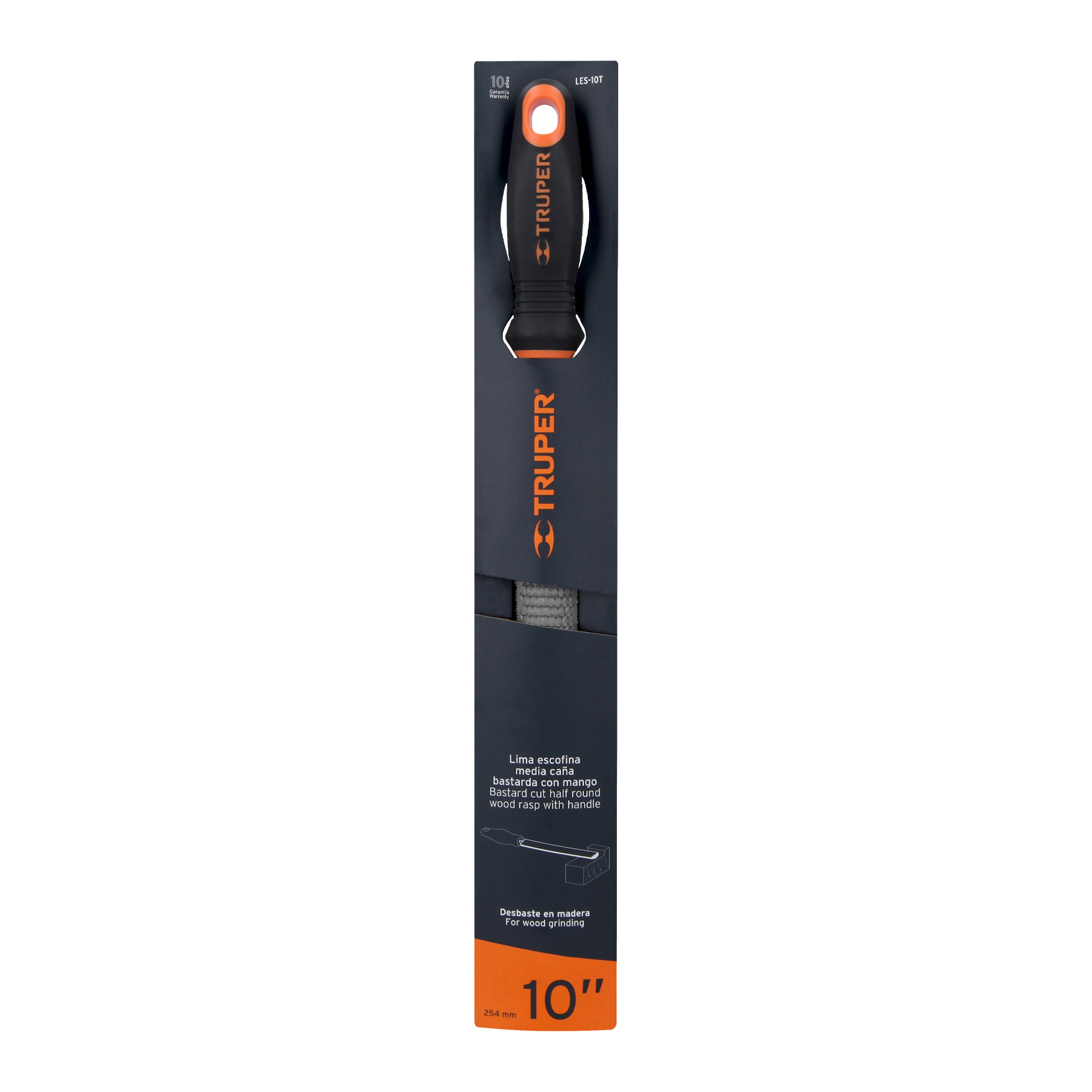 Lima escofina 10' con mango Comfort Grip, TRUPER - Imagen 5