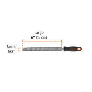 Lima escofina 6' con mango Comfort Grip, TRUPER - Imagen 3