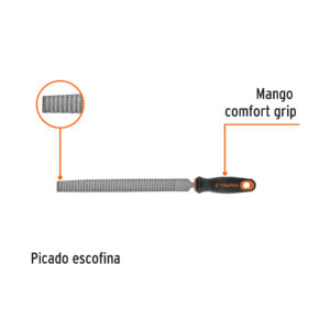 Alternative view of Lima escofina 8' con mango Comfort Grip, TRUPER