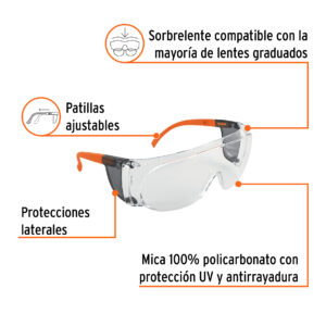 Alternative view of Sobrelente de seguridad claros con antiempaño, TRUPER EXPERT