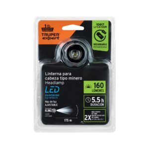 Linterna de minero LED 160 lm, recargable, TRUPER EXPERT - Imagen 6