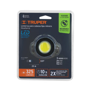 Linterna de minero LED 325 lm, recargable, TRUPER - Imagen 6