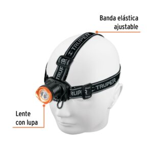 Alternative view of Linterna de minero LED 80 lm, recargable, TRUPER EXPERT