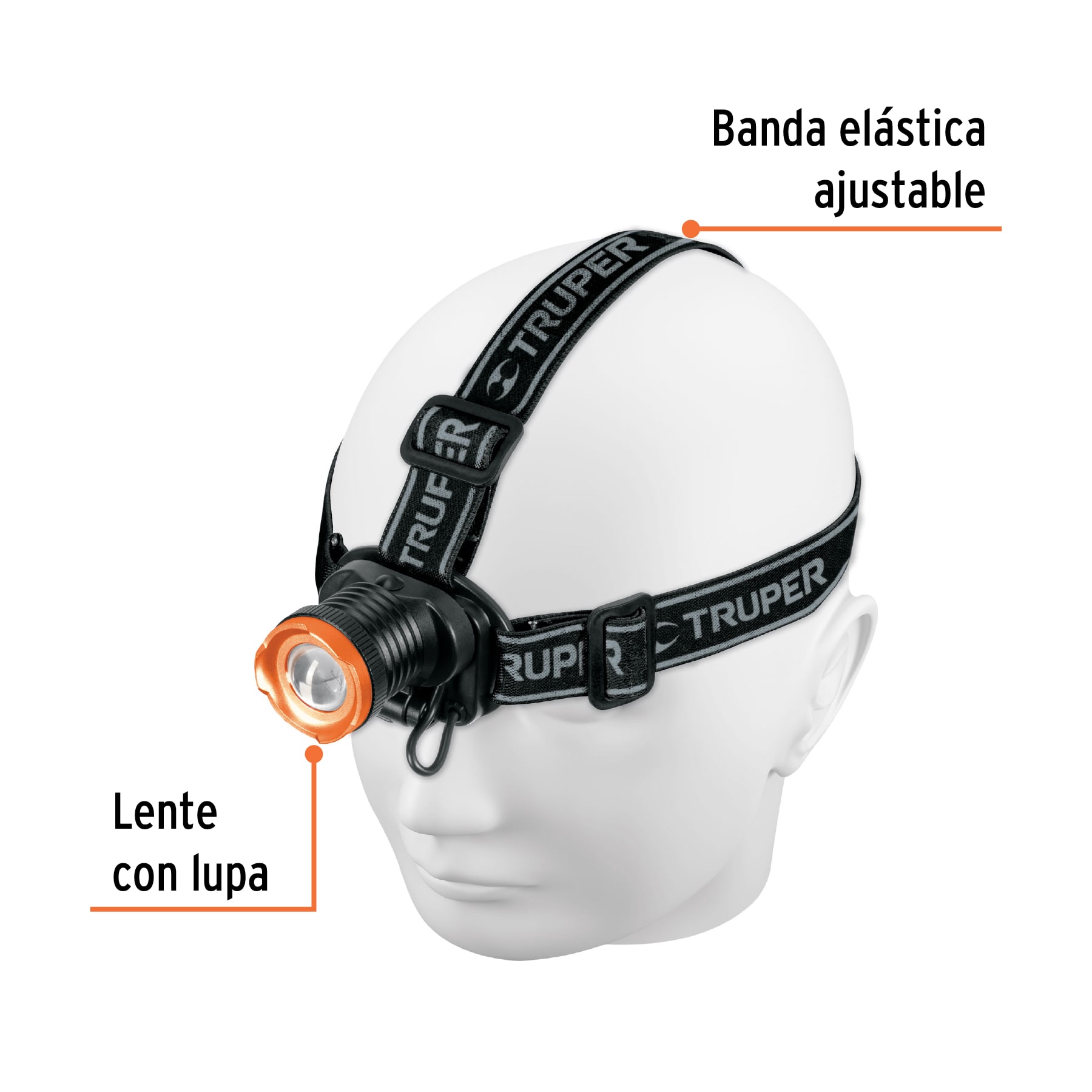 Linterna de minero LED 80 lm, recargable, TRUPER EXPERT - Imagen 2
