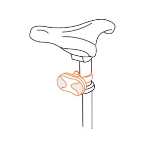 Linterna trasera para bicicleta 9 LEDs con 2 pilas AAA - Imagen 4