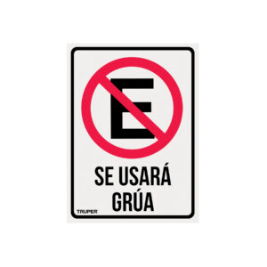 Letrero de señalización 'NO ESTACIONARSE', 25 x 34 cm