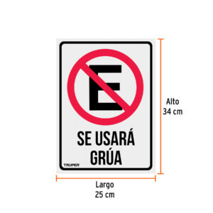 Alternative view of Letrero de señalización 'NO ESTACIONARSE', 25 x 34 cm