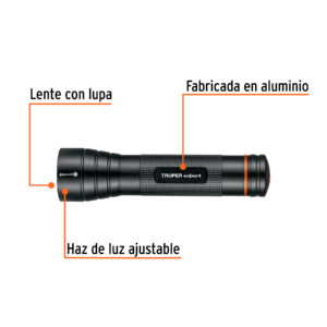 Alternative view of Linterna de aluminio LED Cree 500 lm con 2 pilas D, EXPERT