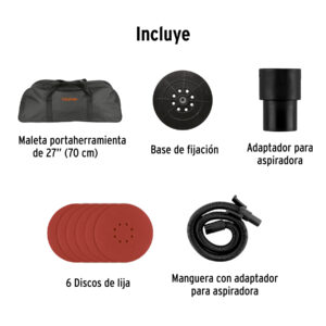Alternative view of Lijadora de pared y techo 9' 750W, profesional, TRUPER PRO
