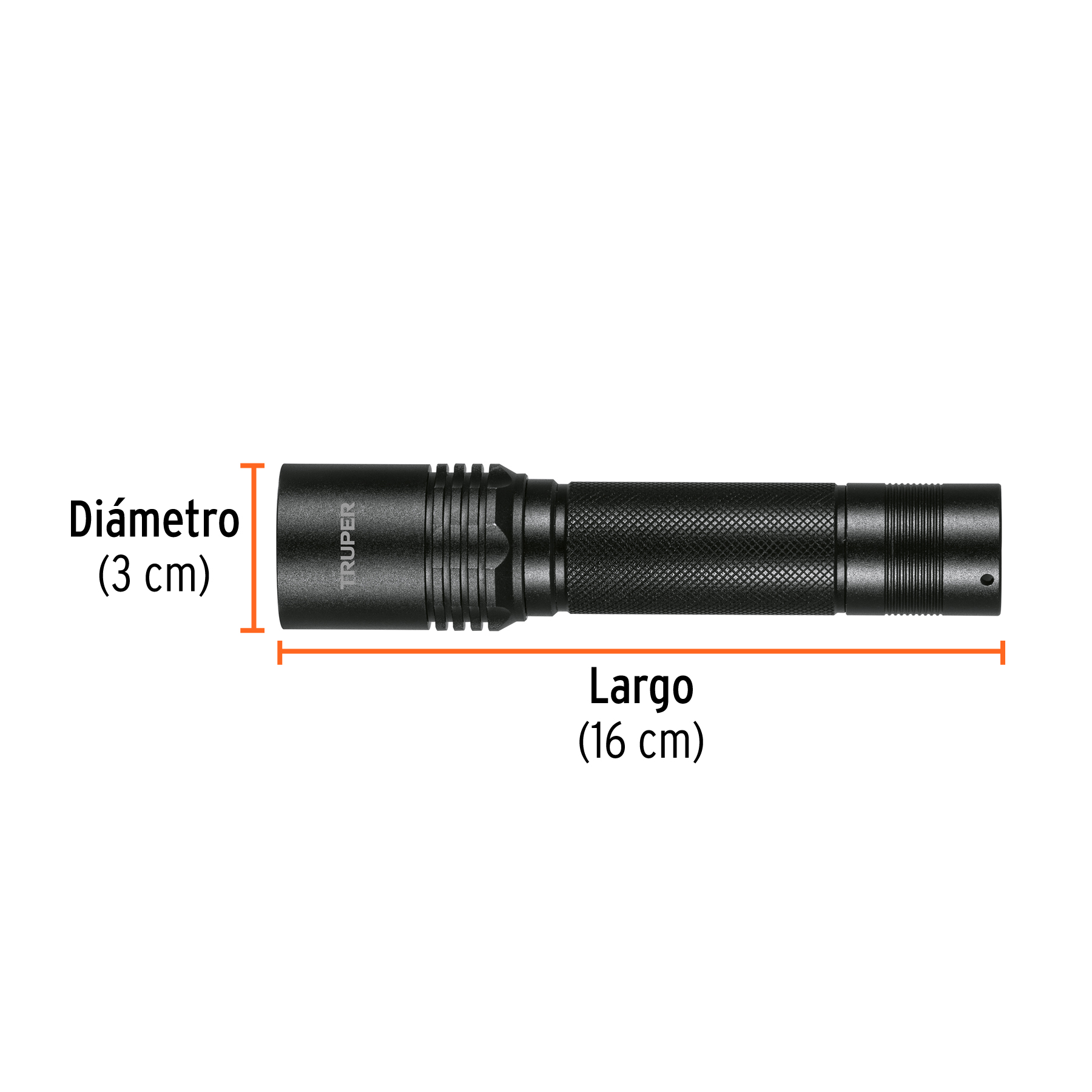 Linterna LED recargable, de aluminio, 340 lm, TRUPER - Imagen 3