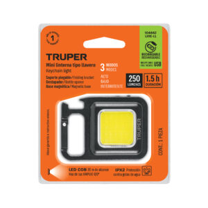 Alternative view of Mini linterna LED 280 lm recargable, tipo llavero, TRUPER