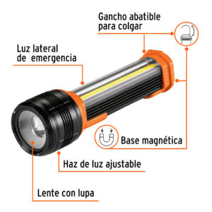 Linterna recargable con luz emergencia, 480lm, TRUPER EXPERT - Imagen 3