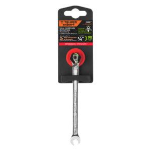 Llave combinada matraca reversible 1/4'x125mm largo, EXPERT - Imagen 4