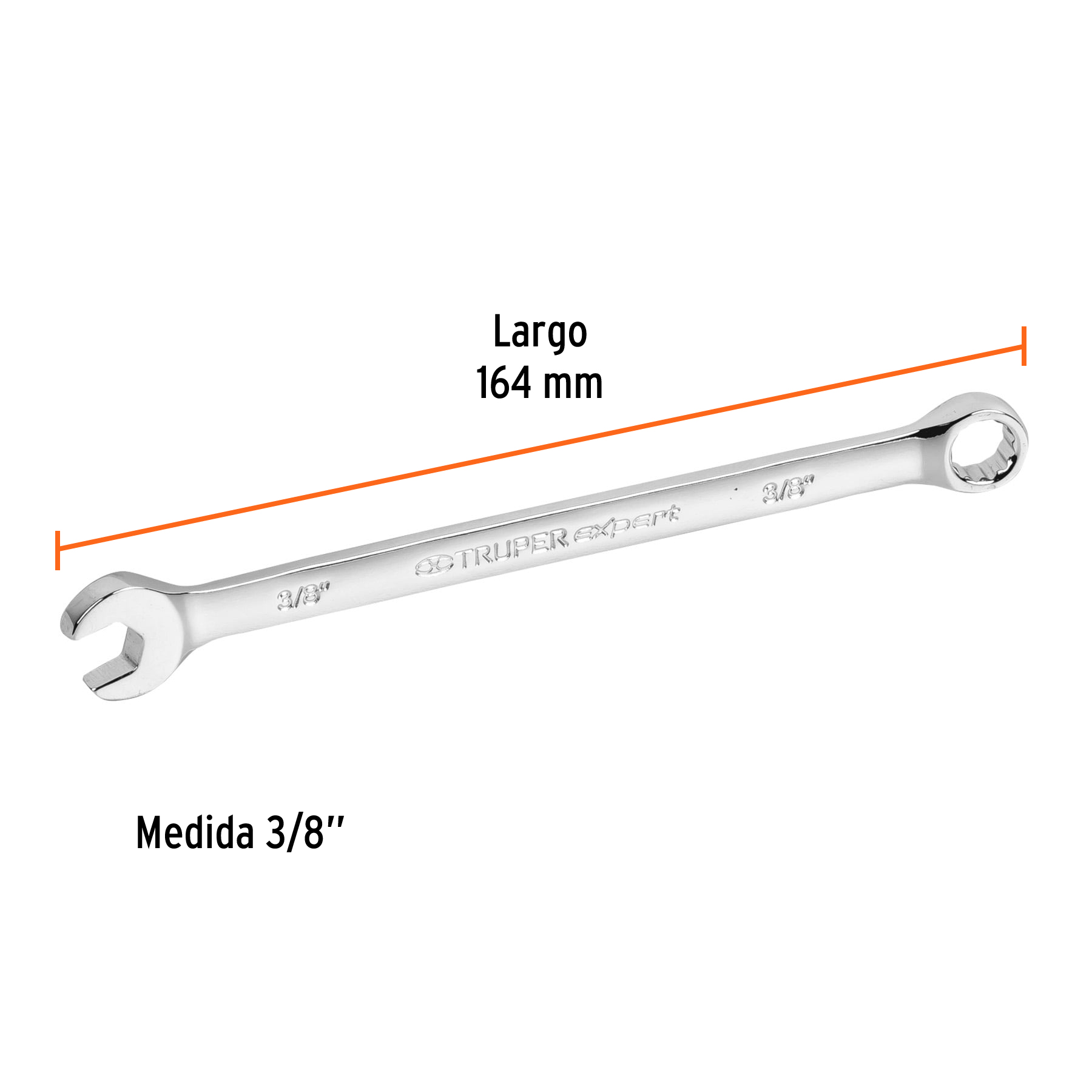Llave combinada extralarga 3/8' x 164 mm de largo, EXPERT - Imagen 3