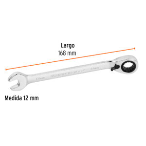 Llave combinada matraca reversible 12mmx168 mm largo, EXPERT - Imagen 3