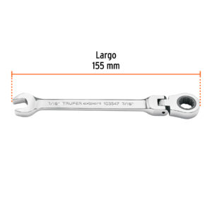 Llave combinada con matraca 7/16' flexible, EXPERT - Imagen 3